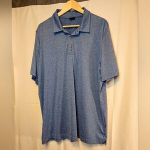 Short Par 4 Performance Polo Shirt Men's XL Blue Heather Golf